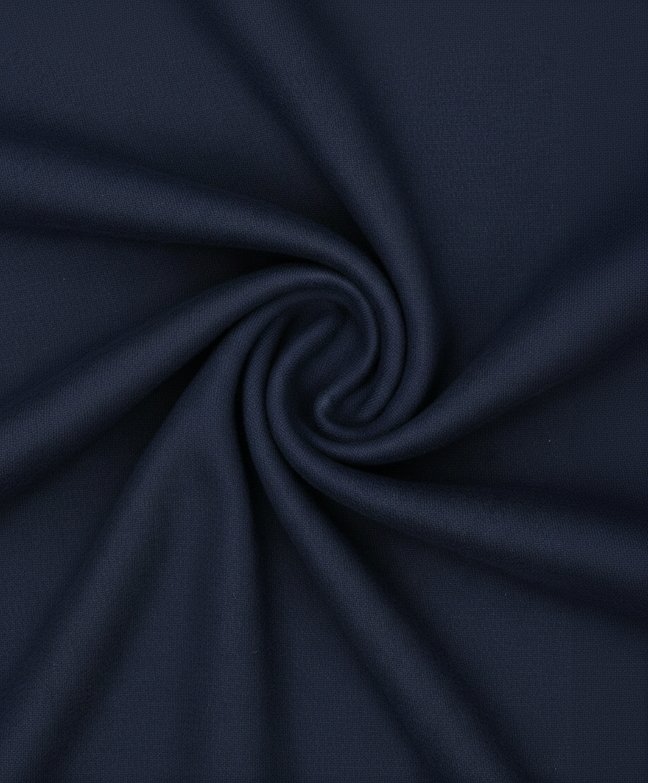 Navy blue fabric with a swirl pattern