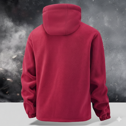 Men's Windproof Hooded Fleece Coat