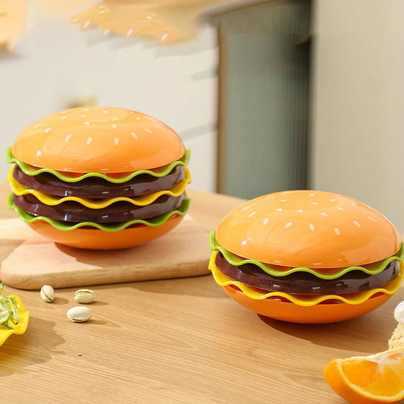 Elevate Your Dining Experience with Our Fun 5-Piece and 7-Piece Hamburger and Dipping Sauce Dish Set - Perfect for Family Meals and Gatherings!