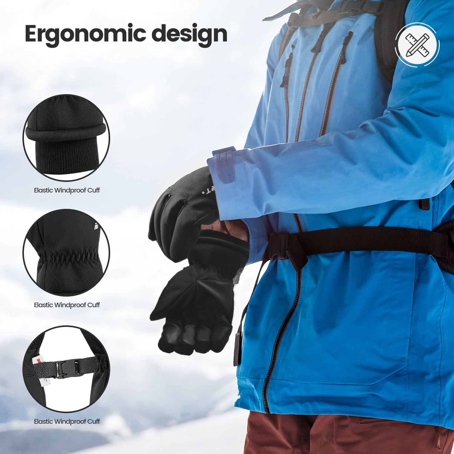 Ultimate Waterproof Windproof Thermal Gloves for All - Perfect for Cold Weather Adventures